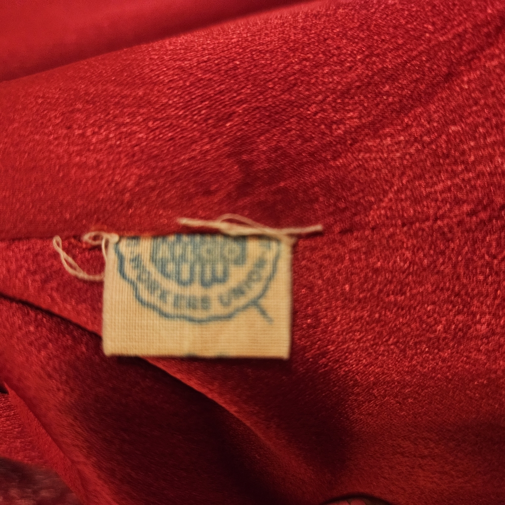 Vintage 50s Large Women's Hot Pink Wool Coat With 3/4 Sleeves And Large Buttons - Picture 9 of 10